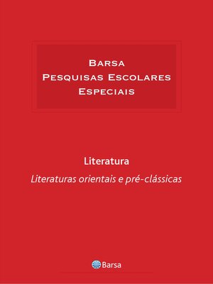 cover image of Temática--Literatura--Literatura Orientais Pré-Clássica